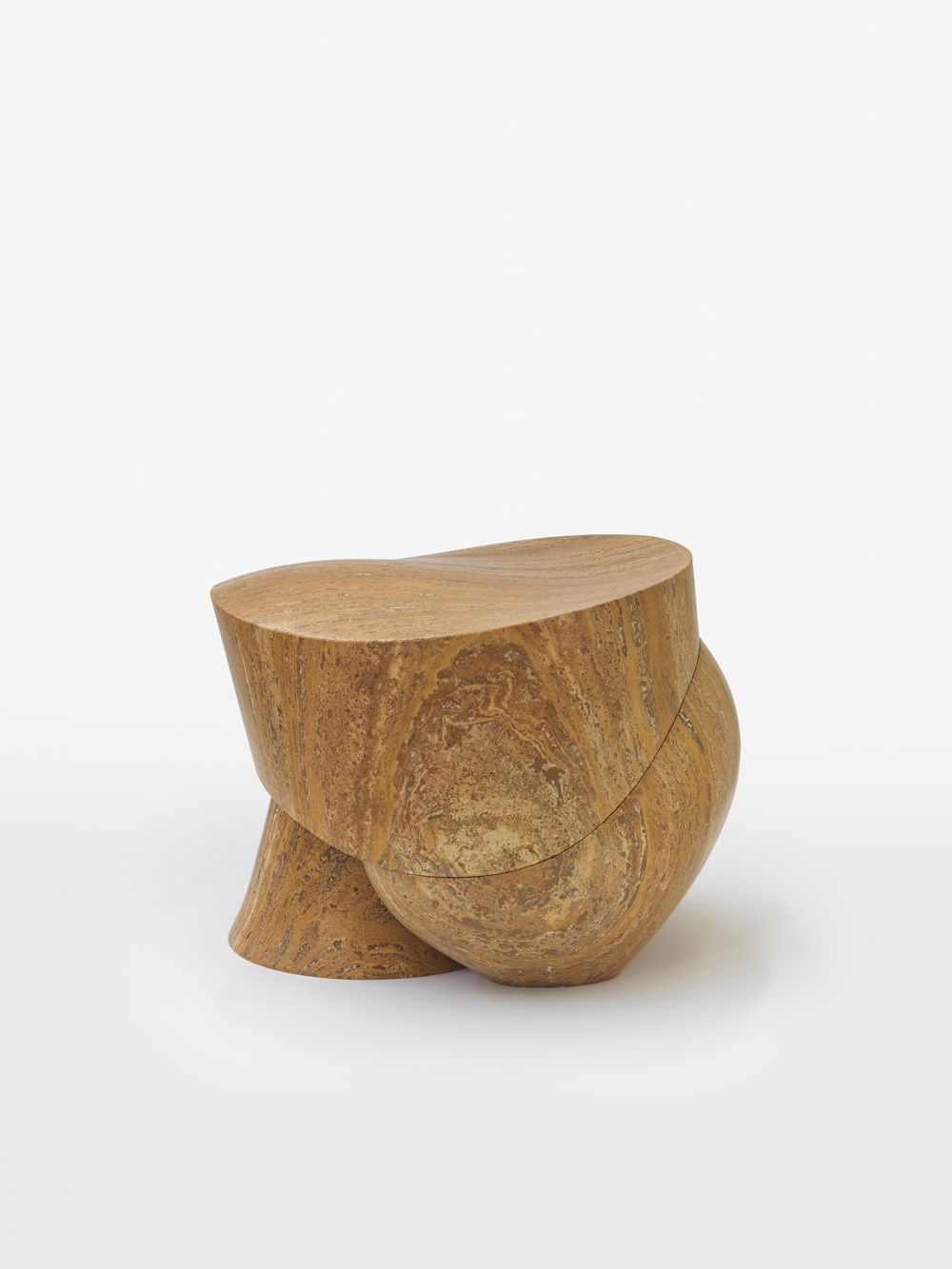 Three Pair - New edition made of Travertine Soraya for Carpenters Workshop Gallery